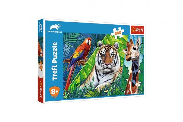 Levně Puzzle Úžasná zvířata 300dílků 60x40cm v krabici 40x27x4,5cm