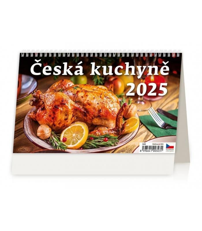 Levně Kalendář stolní 2025 - Česká kuchyně