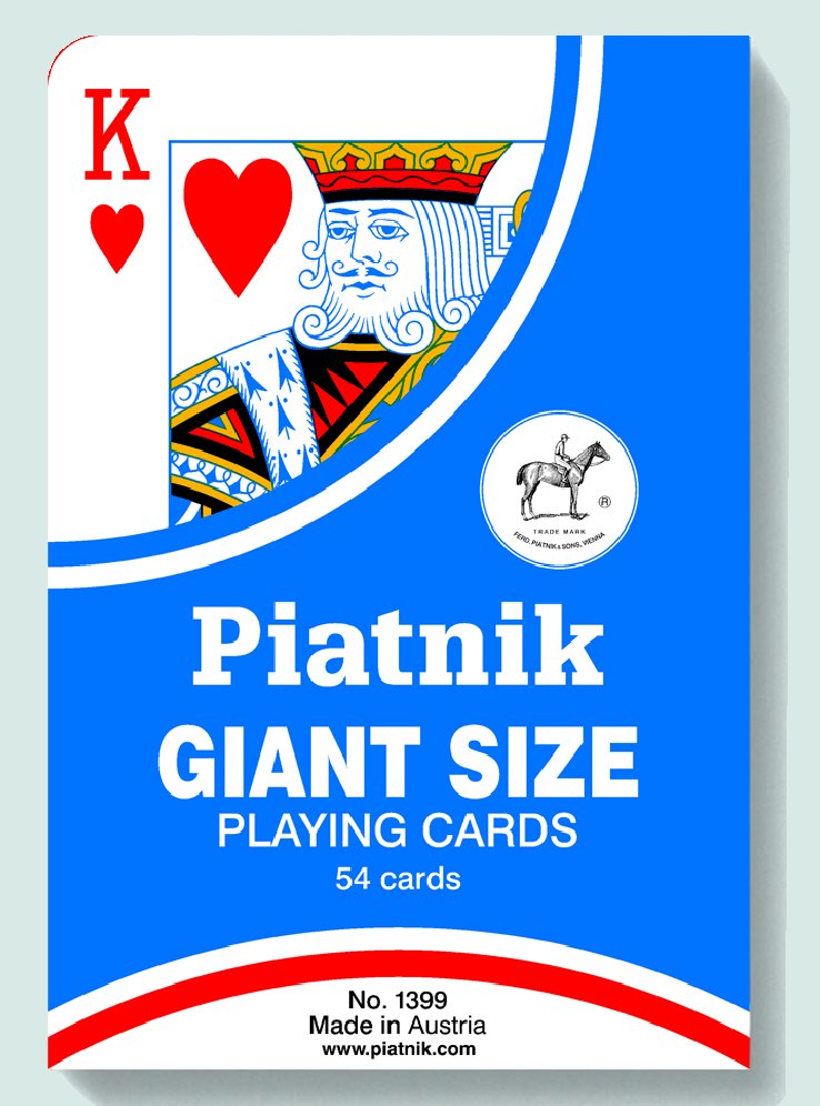 Levně Piatnik Bridž Extra velké karty (formát A5)