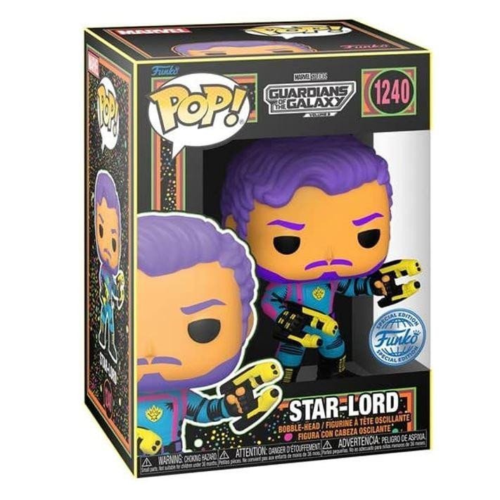 Levně Funko POP Vinyl: Guardians of the Galaxy 3- Star Lord (BlackLight limited exclusive edition)