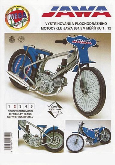 Levně Plochodrážní motocykl JAWA 884.5/ papírový model - Miloš Čihák