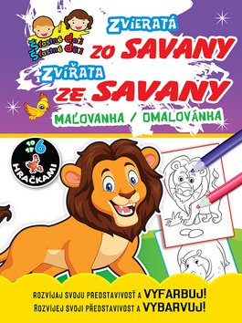 Levně Zvieratá zo Savany Zvířata ze Savany, maľovanka / omalovánka