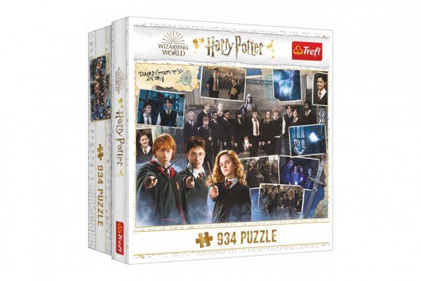 Levně Puzzle Harry Potter Brumbálova armáda 934 dílků 68x48cm v krabici 26x26x10cm