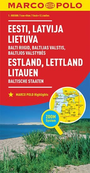 Levně Baltické státy 1:800T//mapa(ZoomSystem)MD
