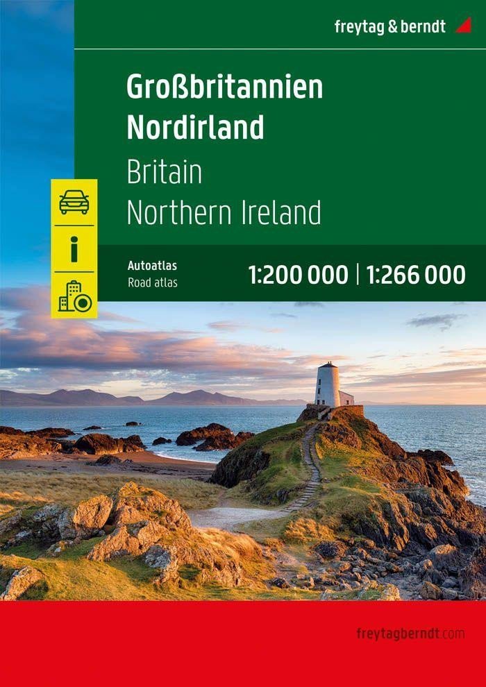 Levně Velká Británie – Severní Irsko 1:200 000 - 1:266 000 / autoatlas