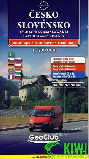 Levně Česko+Slovensko automapa 1:500 000