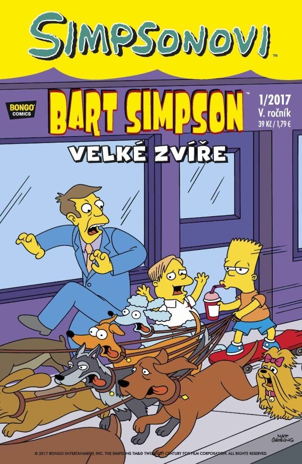 Levně Simpsonovi - Bart Simpson 1/2017 - Velké zvíře - Matthew Abram Groening