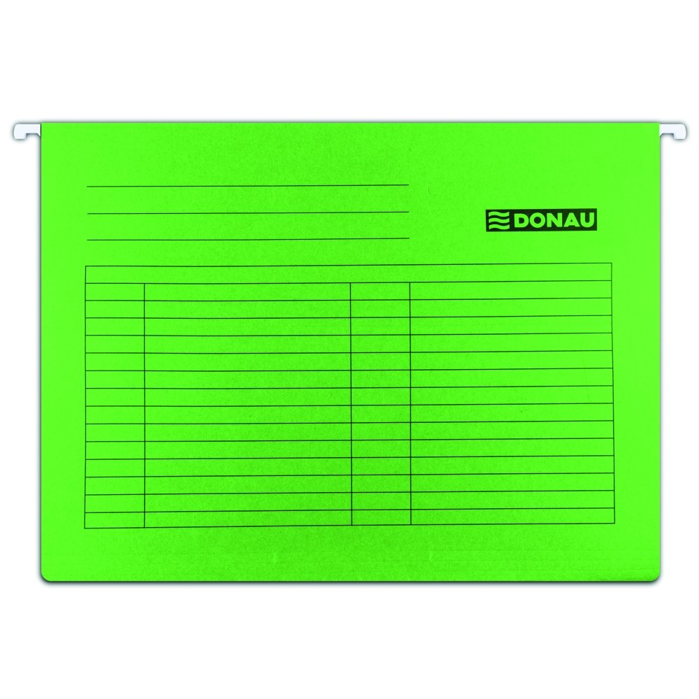 Levně DONAU závěsné desky, A4, karton, zelené - 25ks