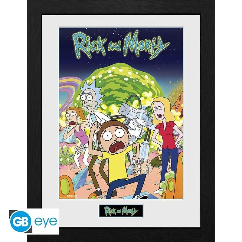 Levně Rick a Morty Zarámovaný plakát - Compilation