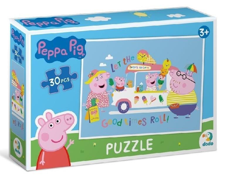 Levně Puzzle Prasátko Peppa: Zmrzlina 30 dílků