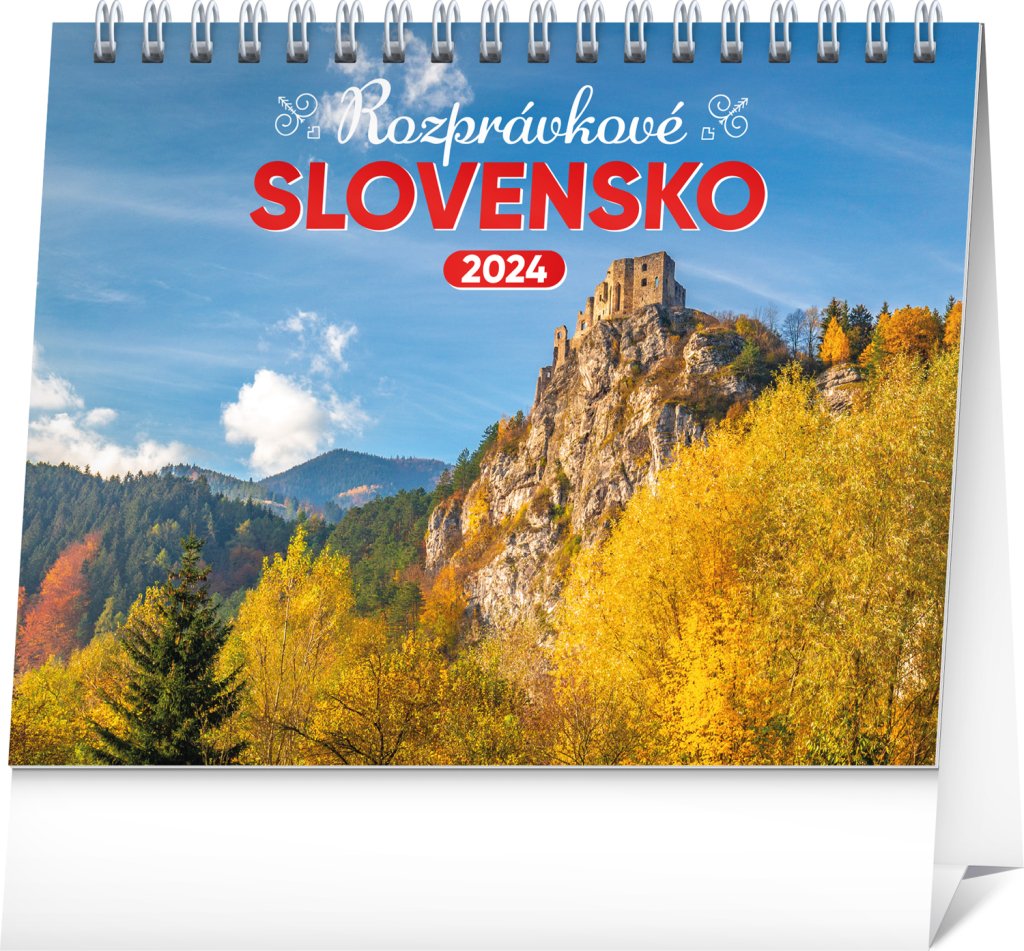 Levně Stolový kalendár Rozprávkové Slovensko 2024, 16,5 × 13 cm