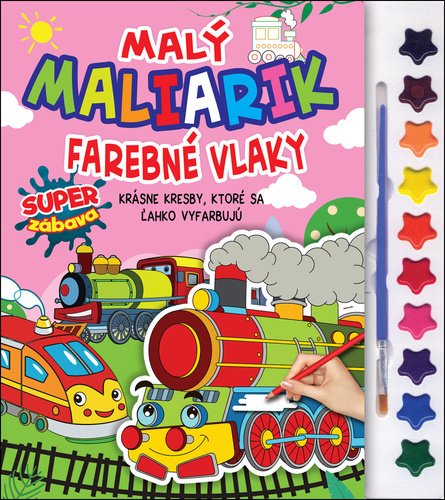 Levně Malý maliarik Vlaky