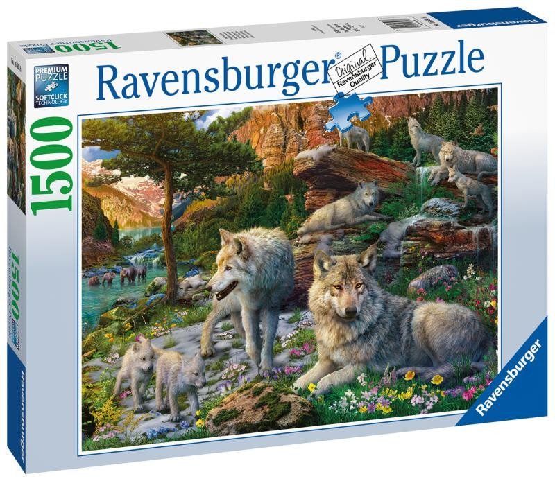 Levně Ravensburger Puzzle - Jarní vlci 1500 dílků