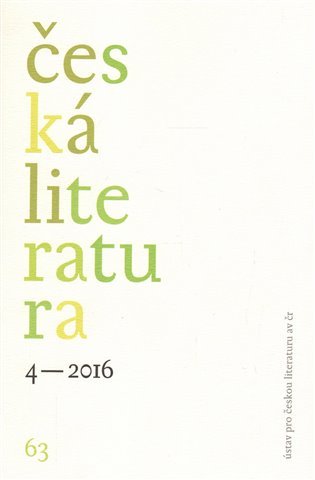 Levně Česká literatura 4/2016