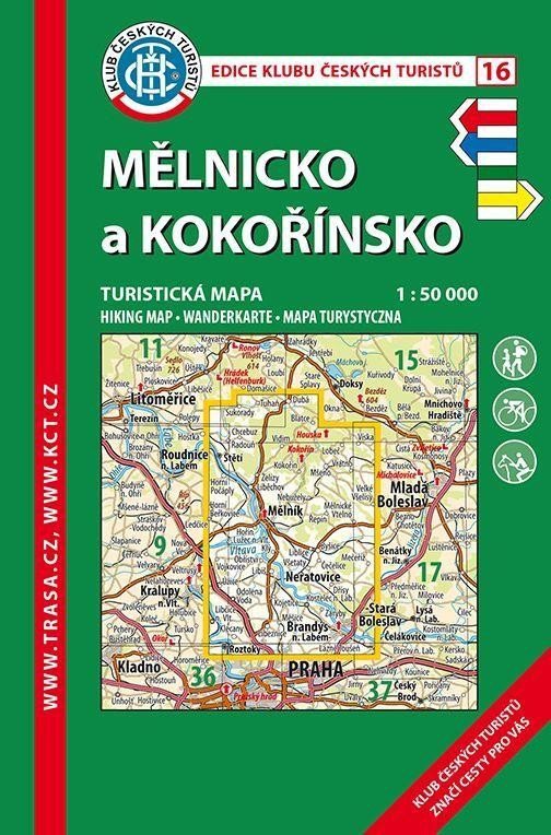 Levně KČT 16 Mělnicko a Kokořínsko 1:50 000 Turistická mapa, 9. vydání