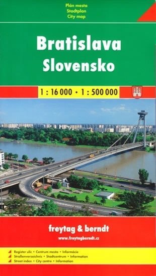 Levně Slovensko + Bratislava mapy (1:500.000, 1:16 000)