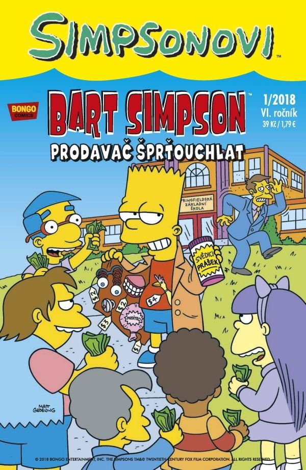 Simpsonovi - Bart Simpson 1/2018 - Prodavač šprťouchlat - Matthew Abram Groening
