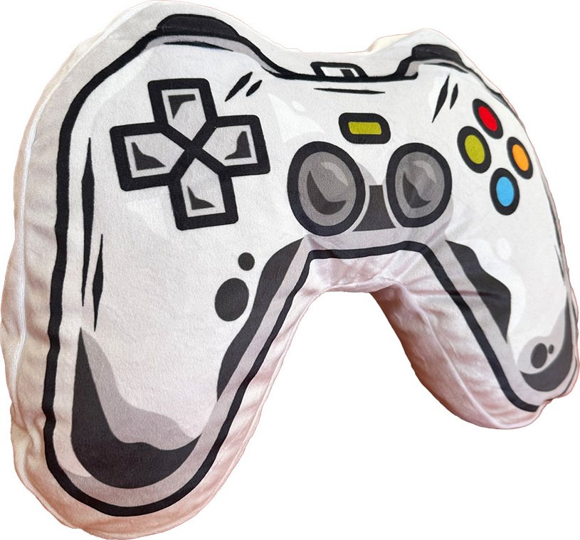 Levně Velurový 3D polštářek Gamepad