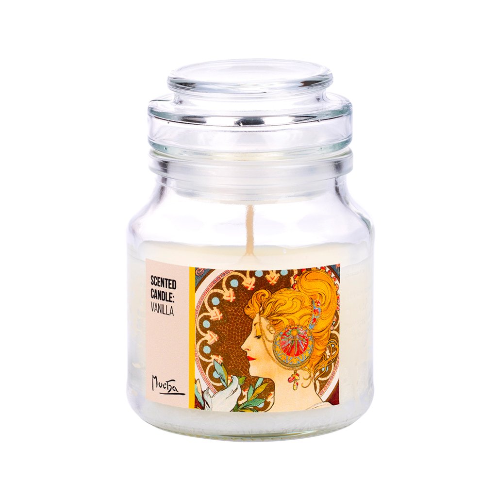 Levně Vonná svíčka (vůně vanilka) Alfons Mucha – Pero