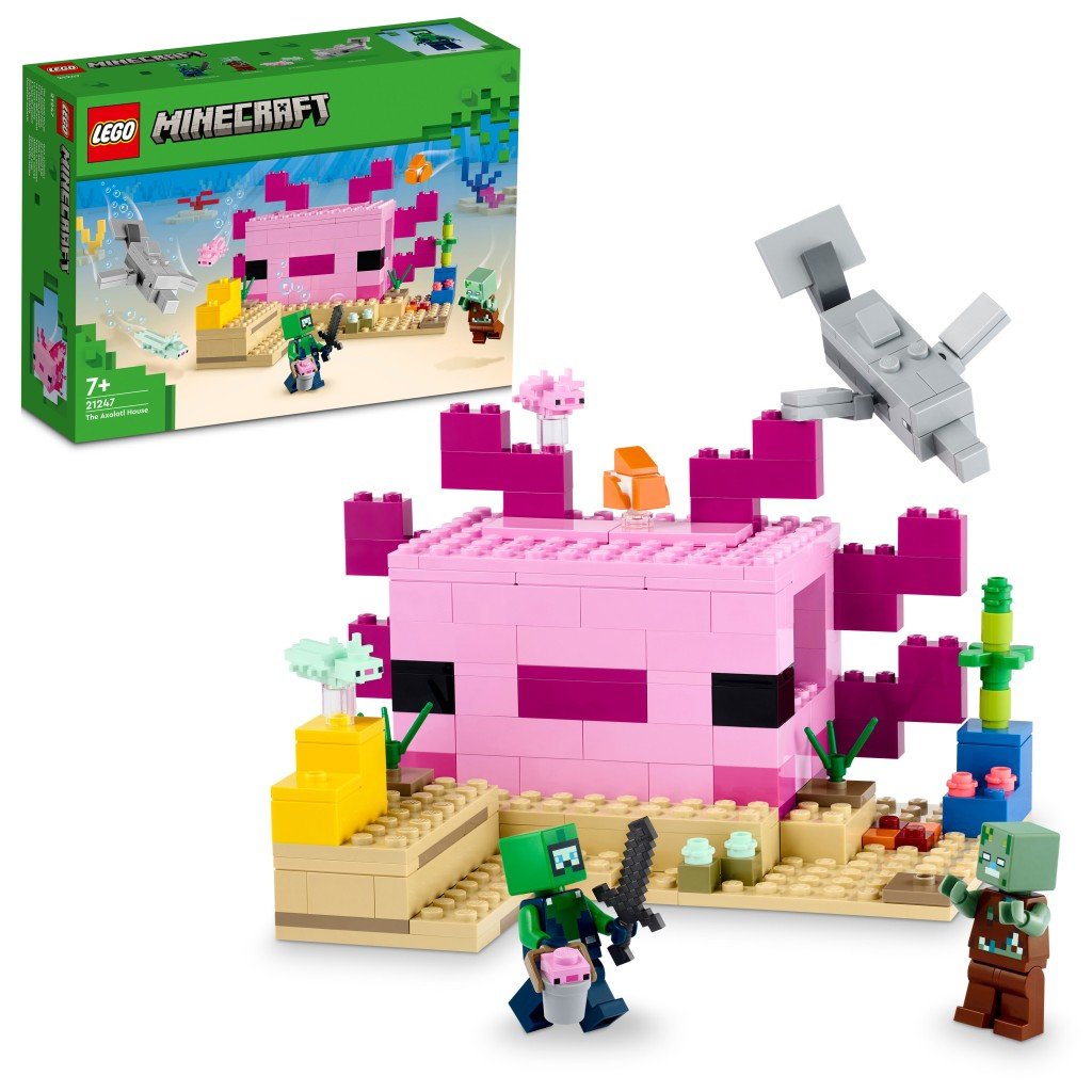 Levně LEGO® Minecraft™ - Domek axolotlů - LEGO® Minecraft™