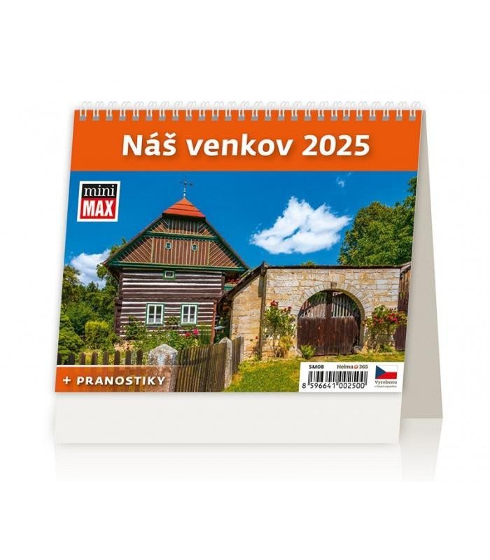 Levně Kalendář stolní 2025 - MiniMax Náš venkov + pranostiky