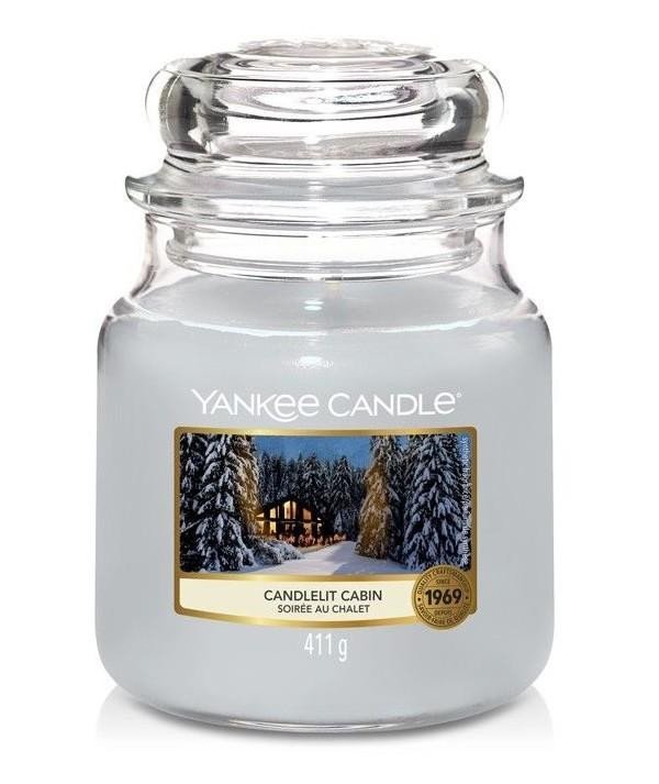 Levně YANKEE CANDLE Candlelit Cabin svíčka 411g