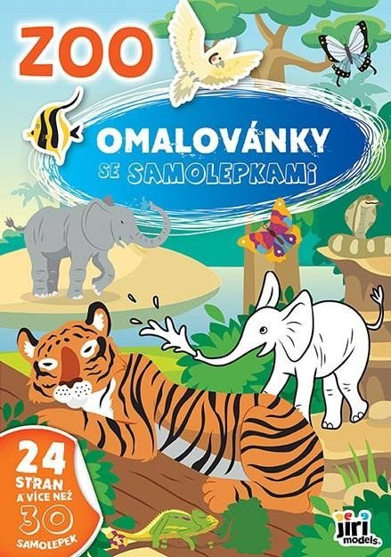 Levně Omalovánky A4 se samolepkami ZOO