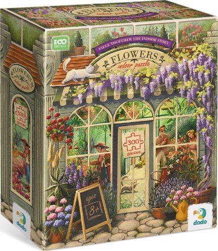 Levně Puzzle Obchůdky: Květinářství 300 dílků