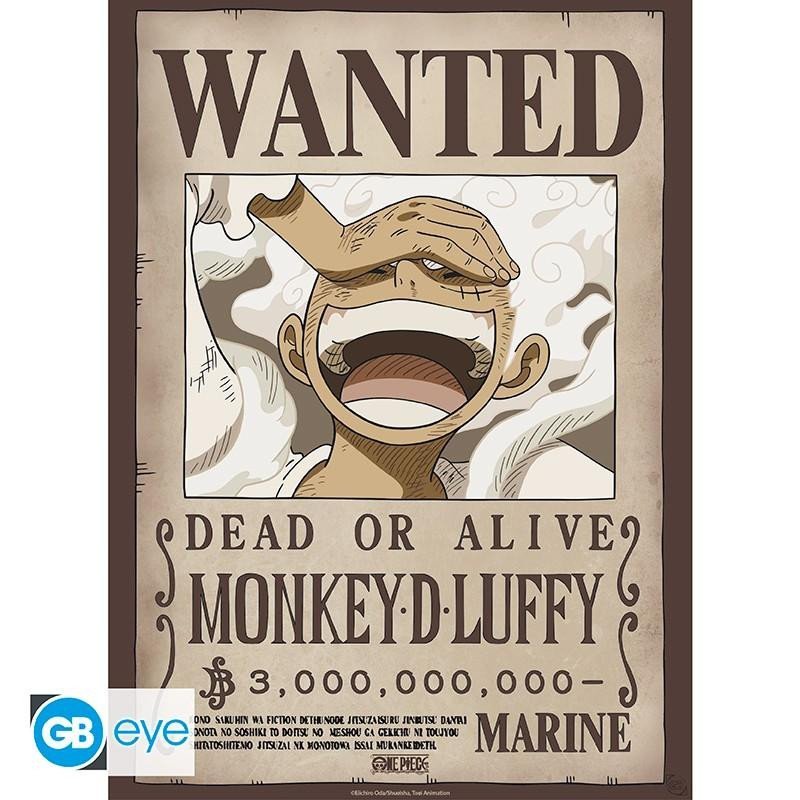 One Piece Plakát - Wanted Luffy 52x38 cm