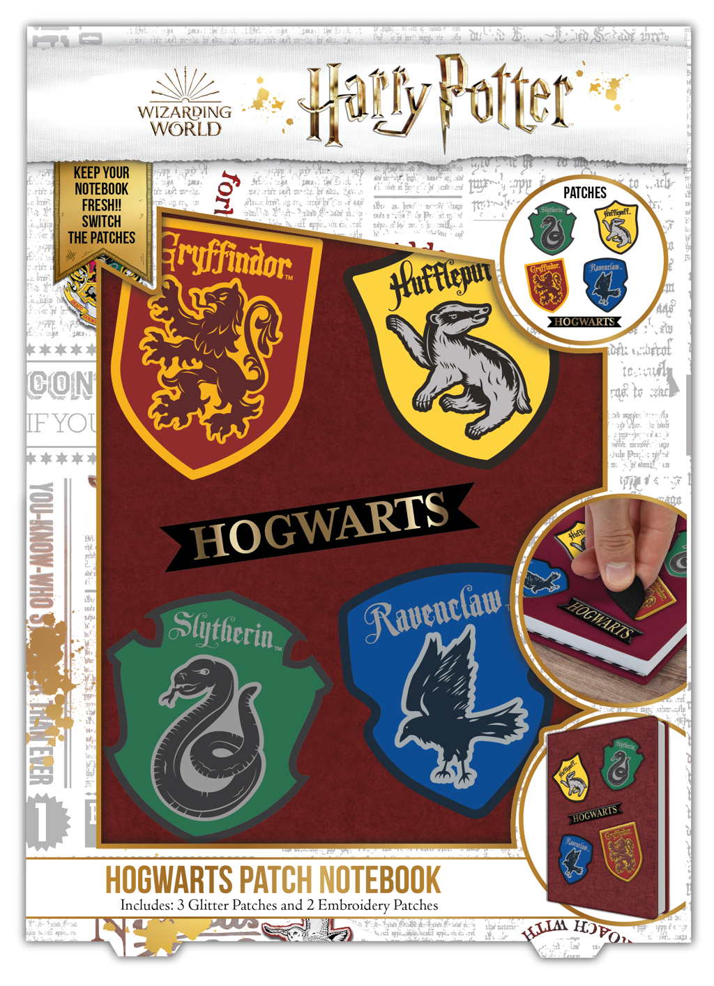 Levně Harry Potter - Zápisník Znaky kolejí A5 - EPEE merch