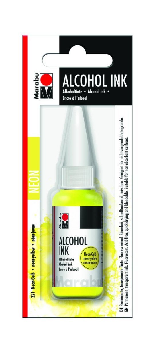 Marabu Alkoholový inkoust - Neonově žlutý 20 ml