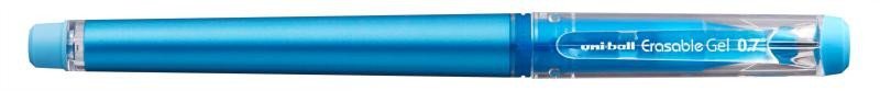 Levně UNI Gumovací pero s víčkem - nebesky modré
