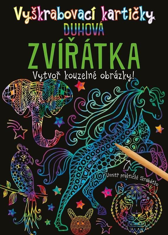 Vyškrabovací kartičky - Duhová zvířátka - kolektiv.