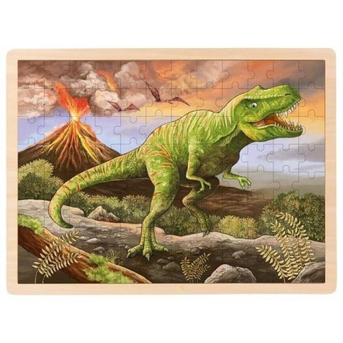 Levně Dřevěné puzzle T-Rex 96 dílků