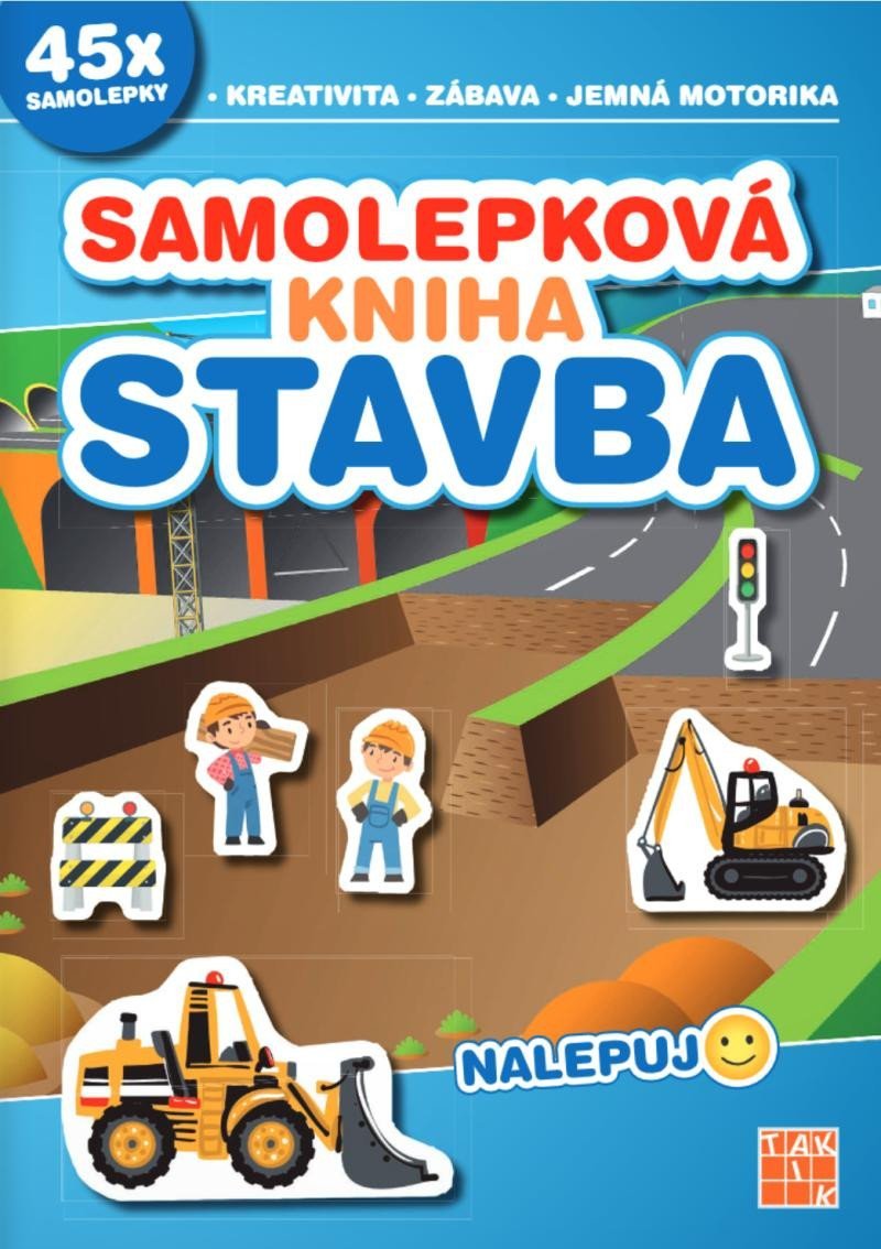 Levně Samolepková kniha Stavba - Nalepuj