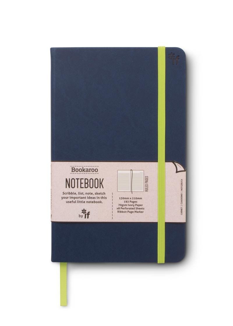 Levně Bookaroo Zápisník A5 - modrý tmavě