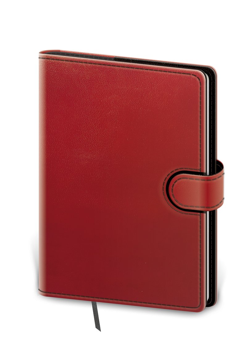 Levně Zápisník - Flip-B6 červeno/černá, tečkovaný