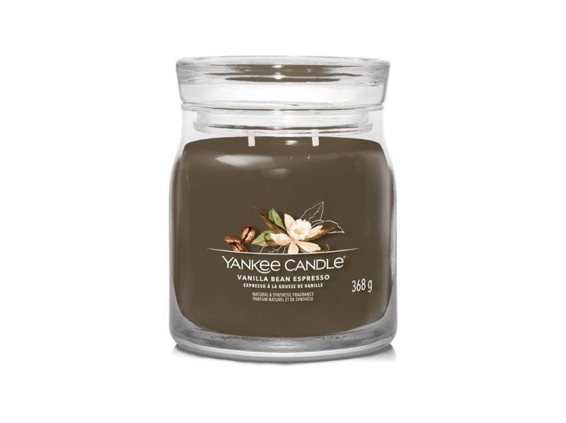 Levně YANKEE CANDLE Vanilla Bean Espresso svíčka 368g / 2 knoty (Signature střední)