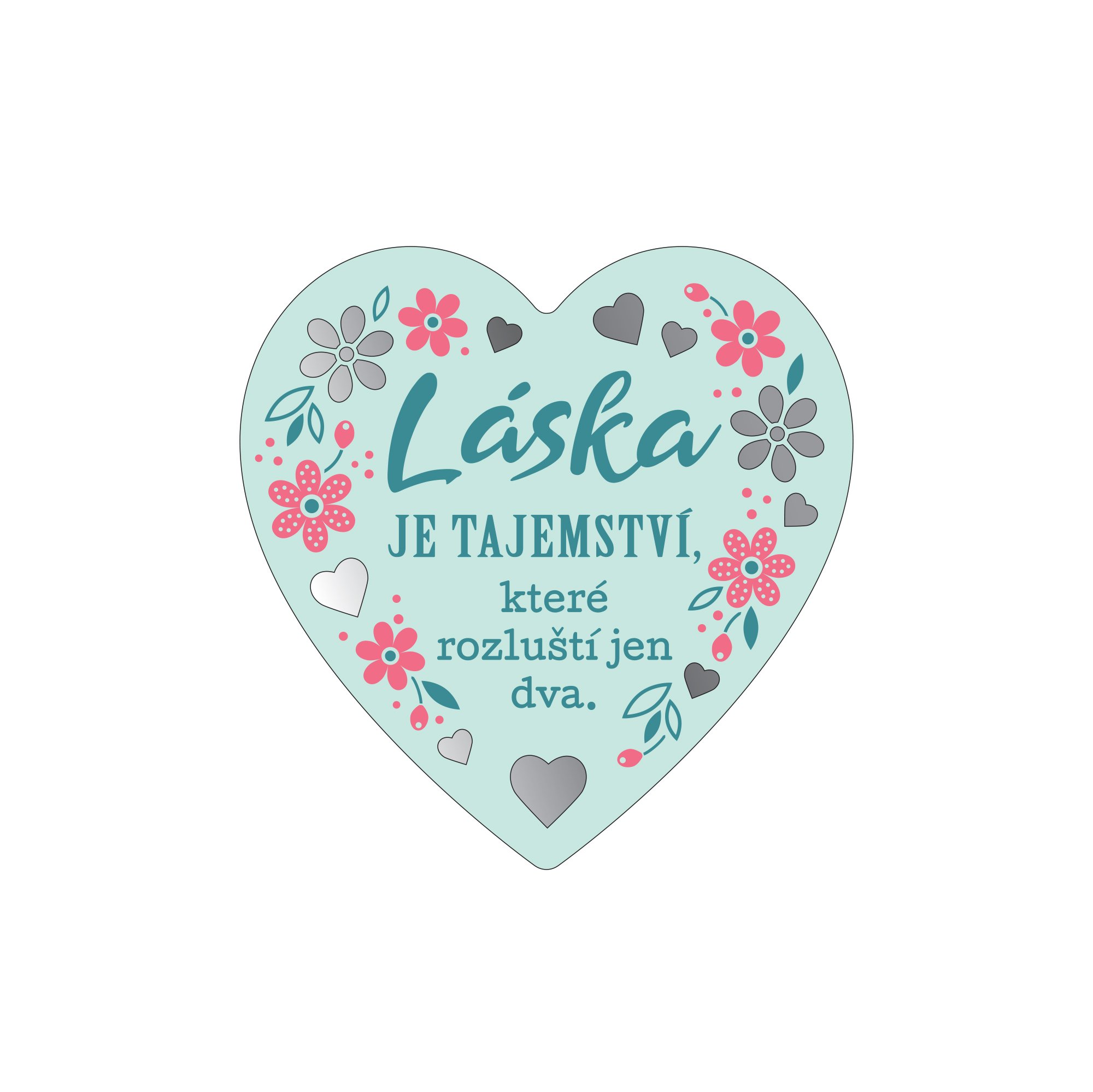 Levně Albi Plaketka srdce - Láska - Albi