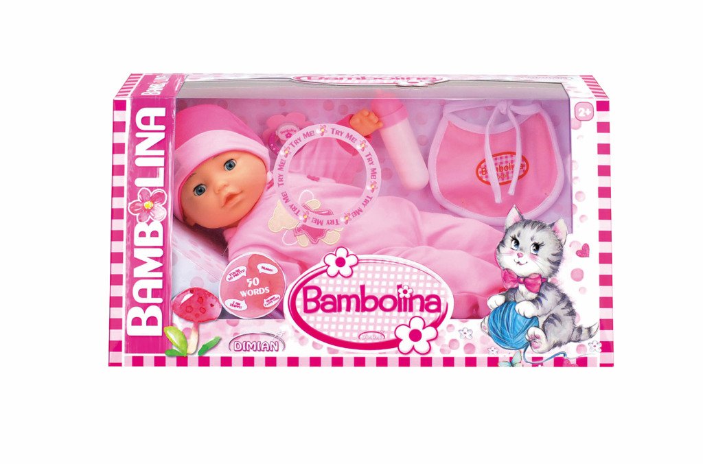 Levně Panenka Bambolina Flora s 50 českými slovy - Alltoys Bambolína