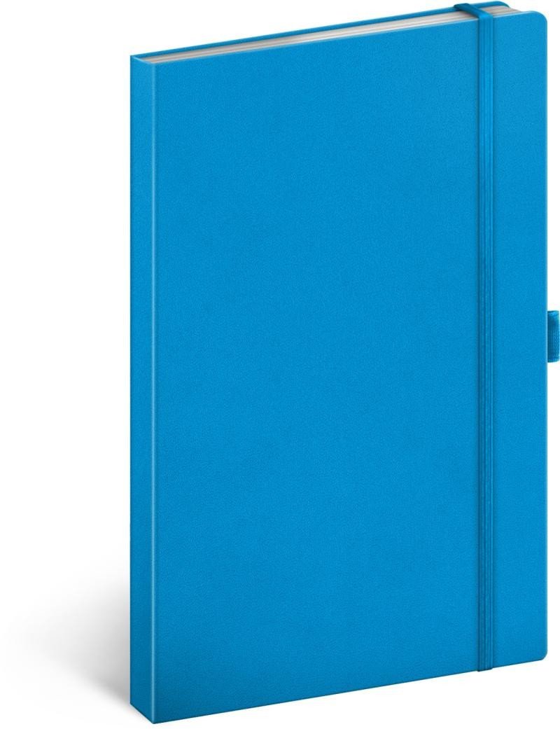 Levně Notes Modrý, linkovaný, 13 × 21 cm