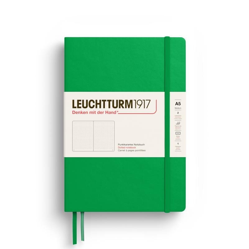 Levně Leuchtturm1917 Zápisník Spring Leaf Medium A5 tečkovaný