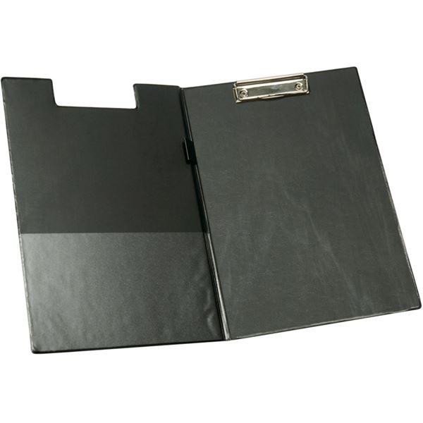 Levně Uzavíratelné PVC desky s klipem A4 - černé