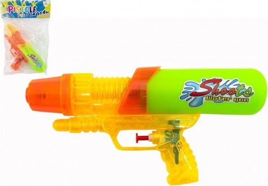 Levně Vodní pistole plast 24 cm 2 barvy v sáčku