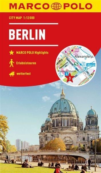 Levně Berlín / mapa města (lamino) 1:12 000