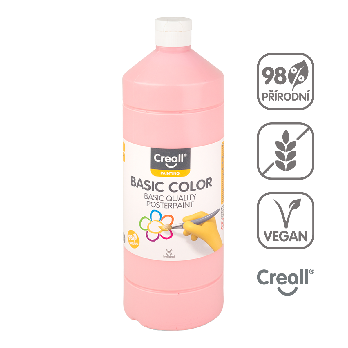 Levně Creall temperová barva, 1000 ml, růžová