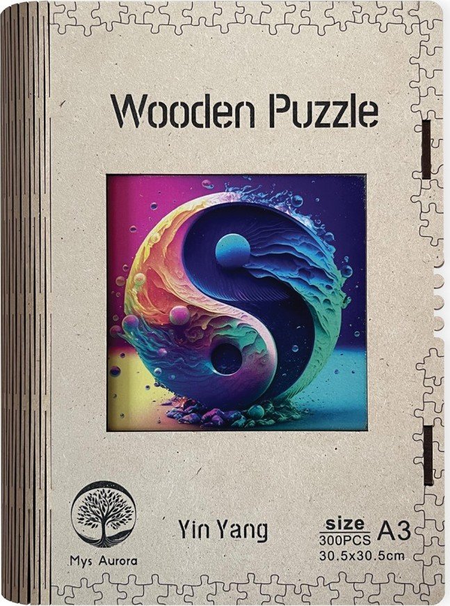 Dřěvěné puzzle/Yin Yang A3 - EPEE