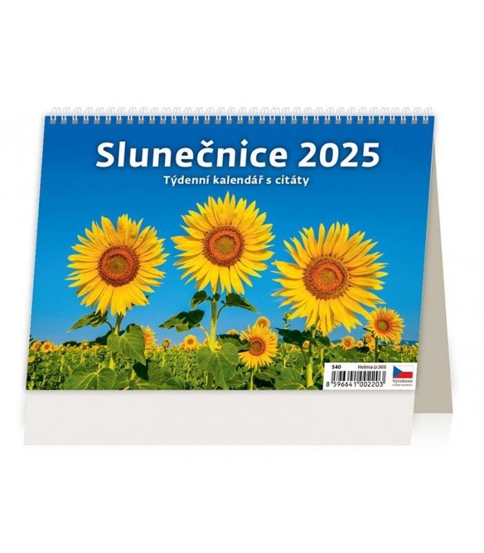 Levně Kalendář stolní 2025 - Slunečnice