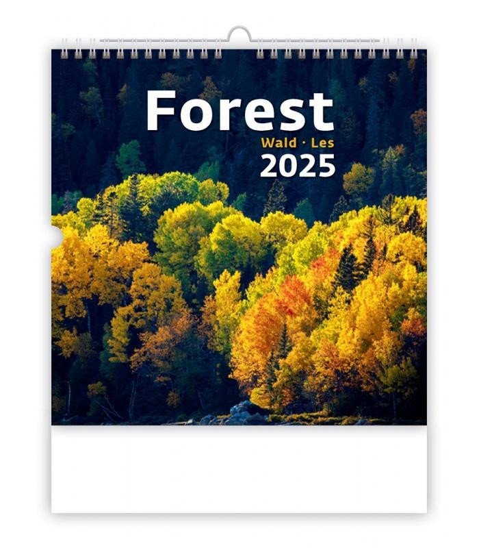 Kalendář nástěnný 2025 - Forest / Wald / Les