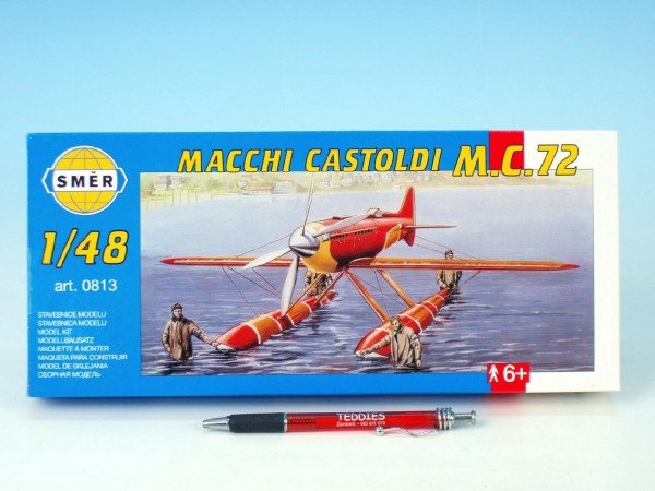 Levně Model Macchi Castoldi M.C.72 1:48 17,5x19cm v krabici 31x13,5x3,5cm